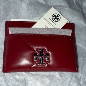 New Tory Burch Burgundy Card Holder 5 slots